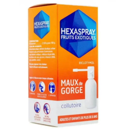 Hexaspray collutoire fruits exotiques 30g