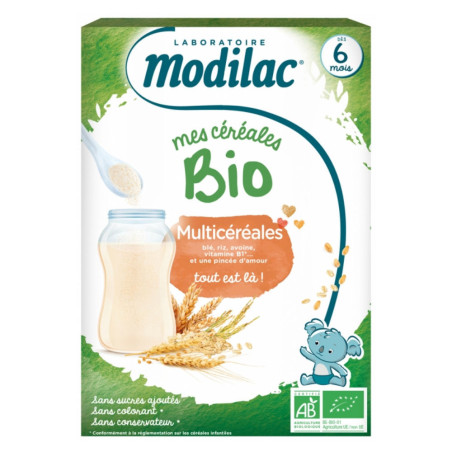 Modilac Mes Céréales Bio Dès 6 Mois Multicéréales 250 g