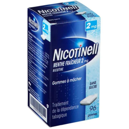 Nicotinell 2mg menthe fraîcheur 96 gommes
