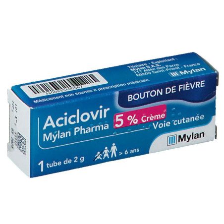 Mylan Aciclovir 5% crème flacon pompe 2 g