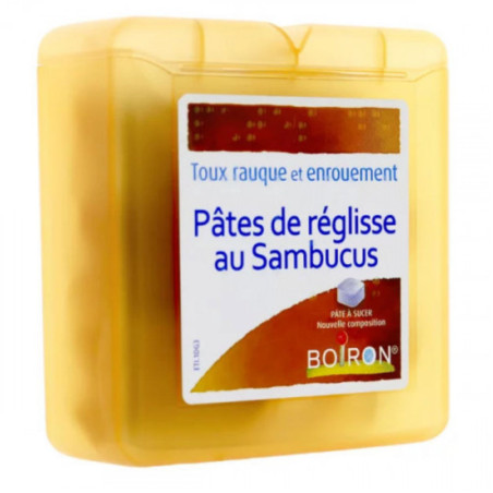 Pâtes de réglisse au Sambucus Boiron 70g