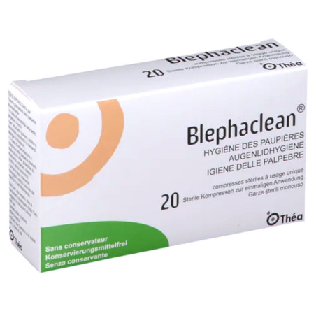 Thea Blephaclean 20 compresses imprégnées