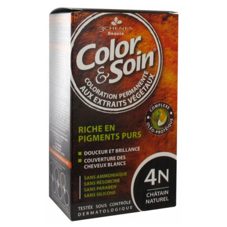 Les 3 Chênes Color & Soin Châtain Naturel 4N