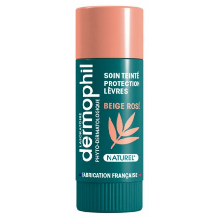 Dermophil Indien Soin Teinté Protection Lèvres Beige Rosé 4g