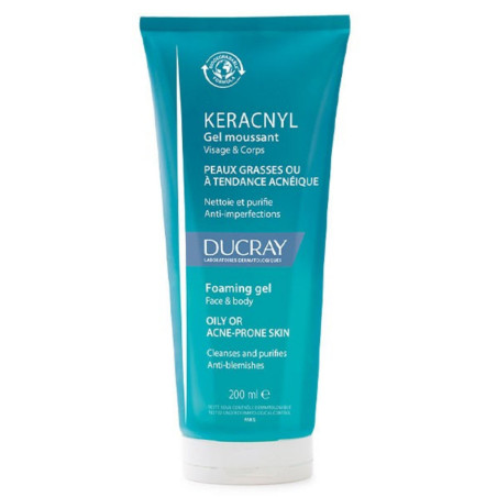Ducray Keracnyl Gel Moussant Peaux à Tendance Acnéique 200ml