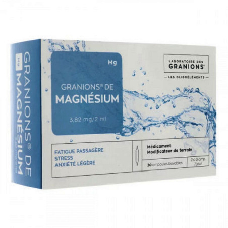 Granions Magnésium 30 ampoules