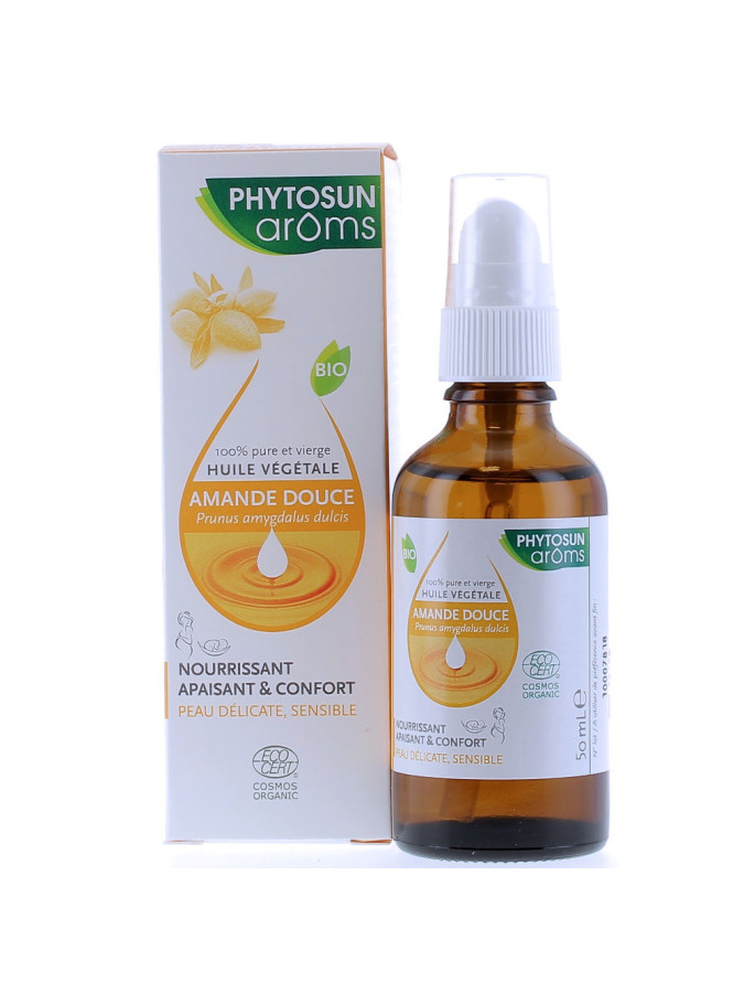 Phytosun Arôms Huile Végétale d'Amande Douce Bio 50 ml