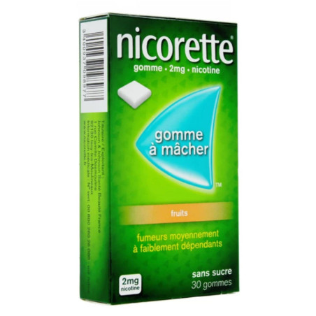 Nicorette 2mg fruits 30 gommes