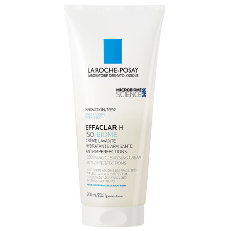 La Roche-Posay Effaclar H Iso-Biome Crème Lavante Hydratante Apaisante 200 ml