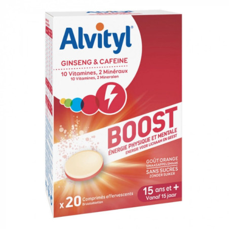Alvityl Boost 20 comprimés effervescents