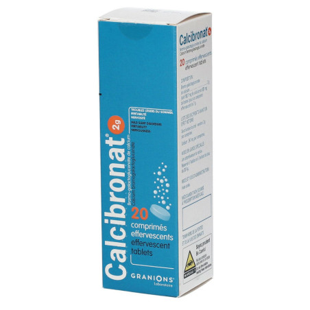 Calcibronat 20 comprimés effervescents