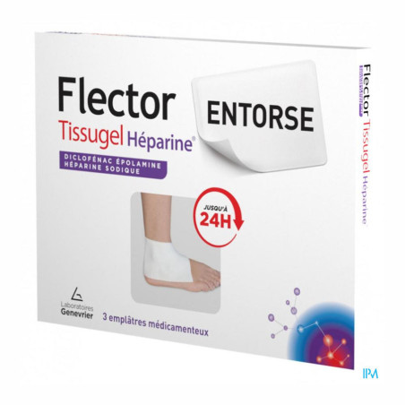Flector Tissugel Héparine 3 Emplâtres