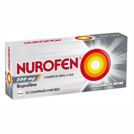 Nurofen 200mg 20 comprimés enrobés