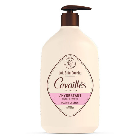 Rogé Cavaillès Lait Bain Douche L'hydratant Peaux sèches 1L