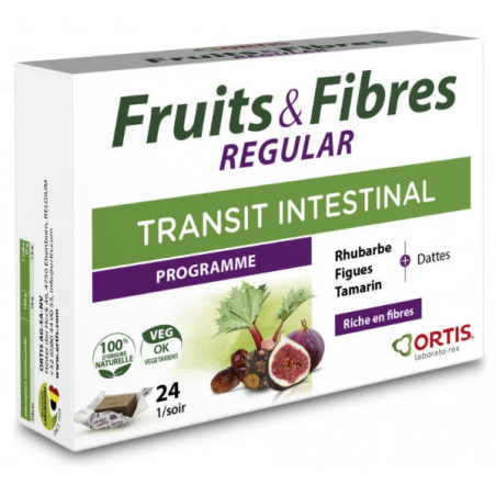 Ortis Fruits & Fibres Regular 24 Cube à mâcher