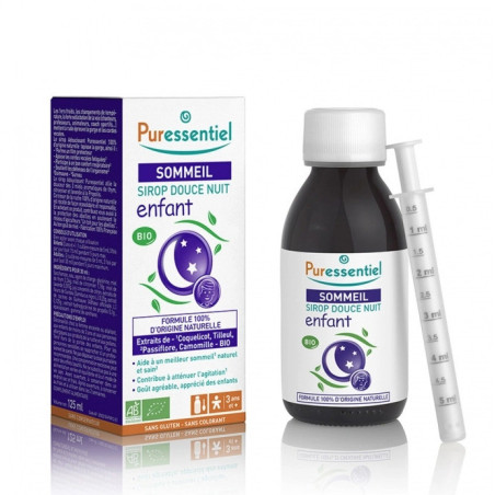 Puressentiel Sommeil & Détente Sirop Douce Nuit Enfant Bio 125ml