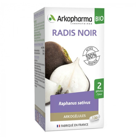 Arkopharma Arkogélules Radis Noir Bio 130 gélules