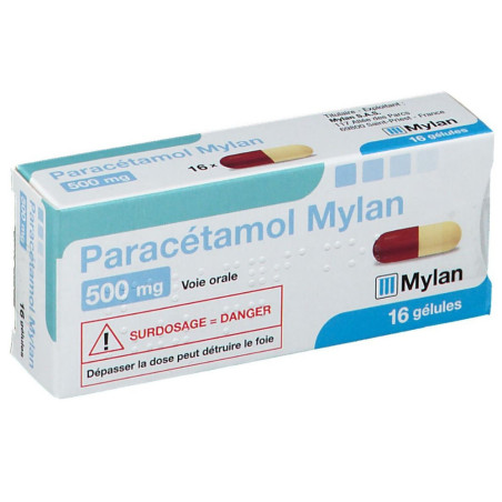 Mylan Paracétamol 500mg 16 gélules