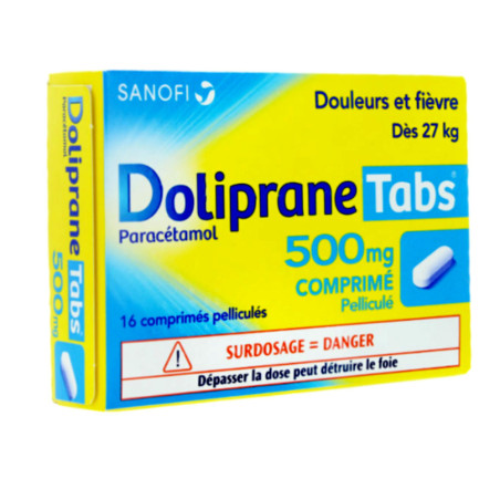 Doliprane Tabs 500mg 16 comprimés