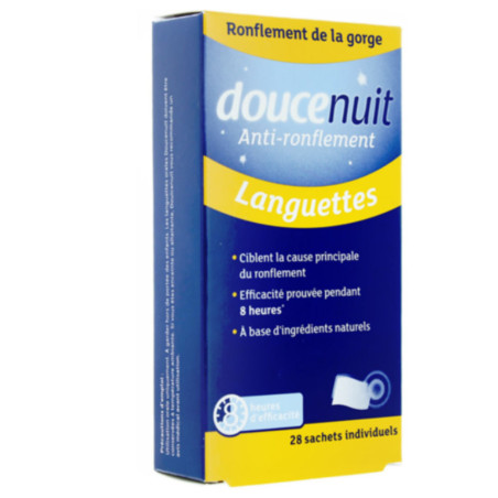 Douce Nuit Anti Ronflement Languettes 28 Sachets Individuels