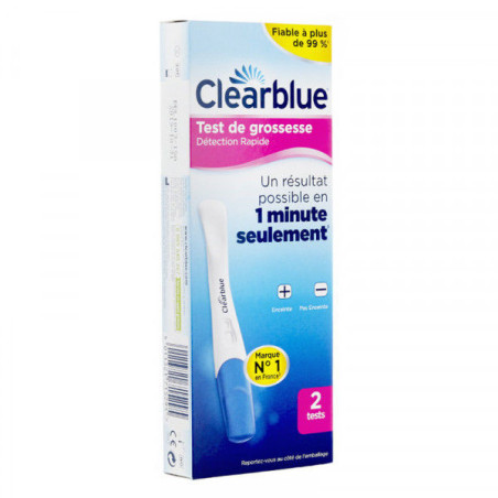 Clearblue Plus test de grossesse détection rapide 2 tests