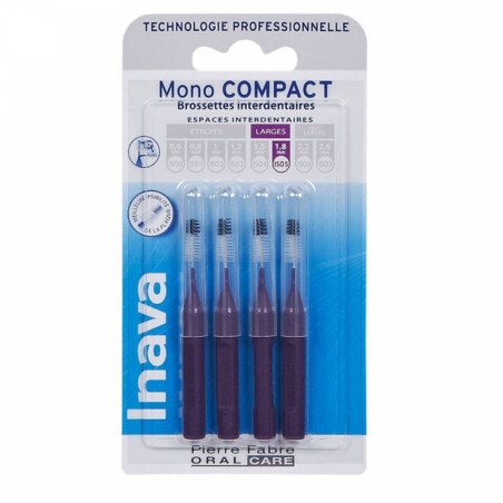 Inava Brossettes 1.8mm Mono Compact Espaces Larges Violet 4 unités