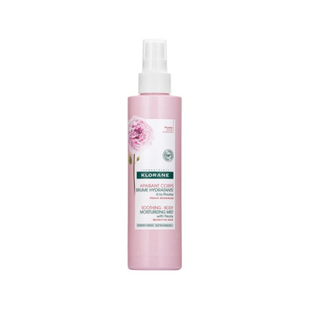 Klorane Pivoine Brume Hydratante Apaisante Corps 200 ml