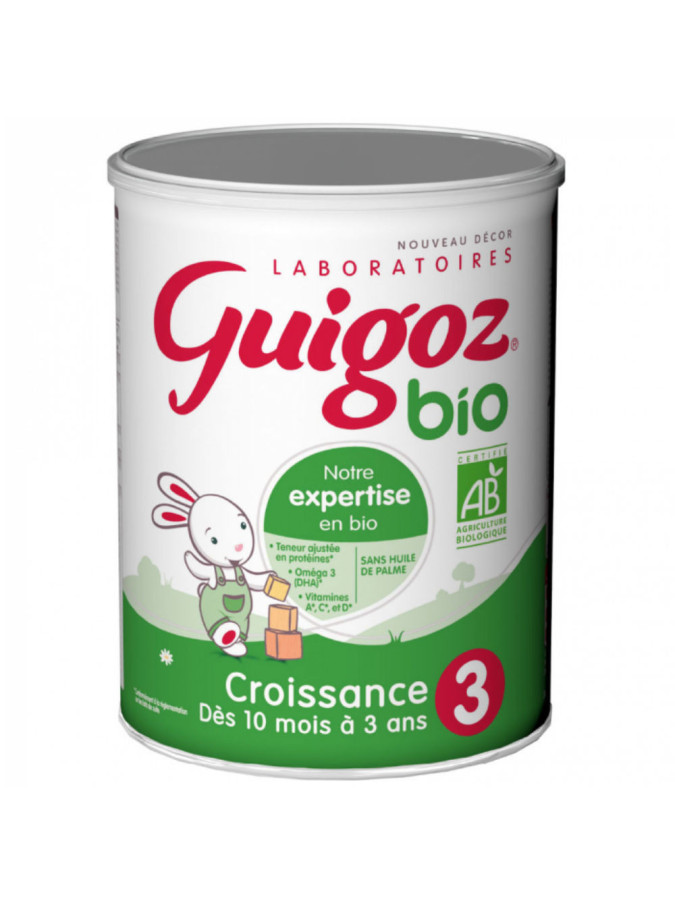 Lait Guigoz Bio Croissance - Aliment bébé 10 mois à 3 ans