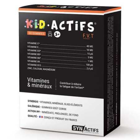 Synactifs Kidactifs Vitamines & Minéraux 30 gommes