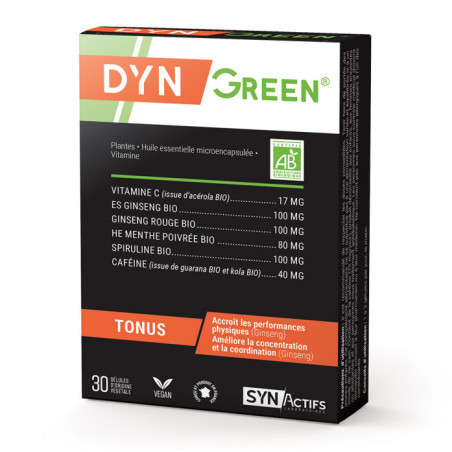 Synactifs Dyngreen Tonus Bio 30 gélules