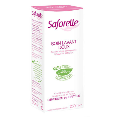 Saforelle Soin Lavant Doux Hygiène Intime et Corporelle 250 ml