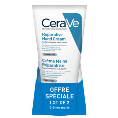 CeraVe Crème Mains Réparatrice Lot de 2 x 50 ml