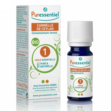Puressentiel Huile Essentielle Cannelle de Ceylan Bio 5ml