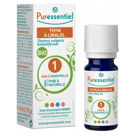 Puressentiel Huile Essentielle Thym à Linalol Bio 5ml