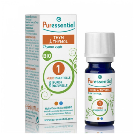 Puressentiel Huile Essentielle Thym à Thymol Bio 5ml