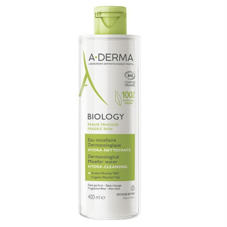Aderma Biology Eau Micellaire Dermatologique Hydra Nettoyante Bio 400ml