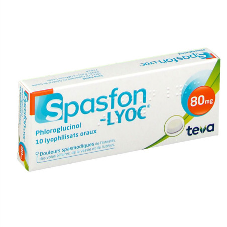 Spasfon Lyoc 80mg 10 comprimés orodispersibles