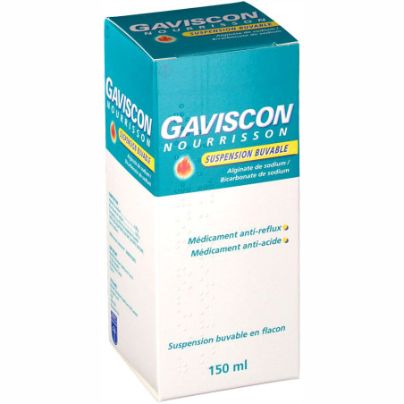 Gaviscon nourrisson suspension buvable flacon 150ml