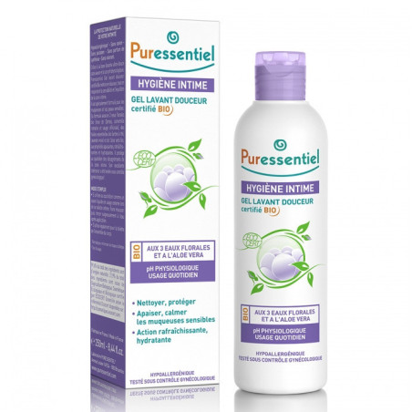 Puressentien Hygiène Intime Gel Lavant Douceur Certifié Bio 250ml
