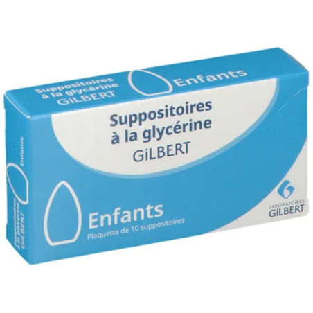 Gilbert Suppositoires à la glycérine enfant 10 suppositoires