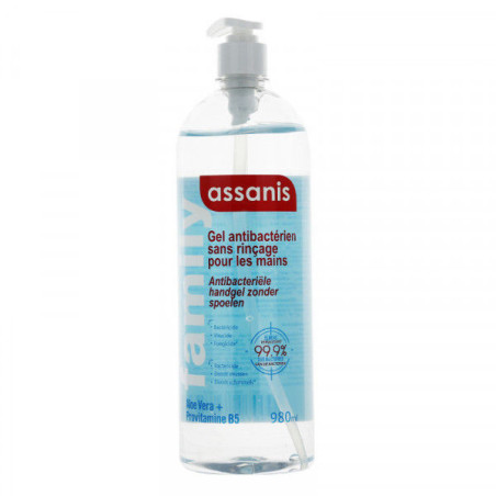 Assanis gel antibactérien sans rinçage 980 ml